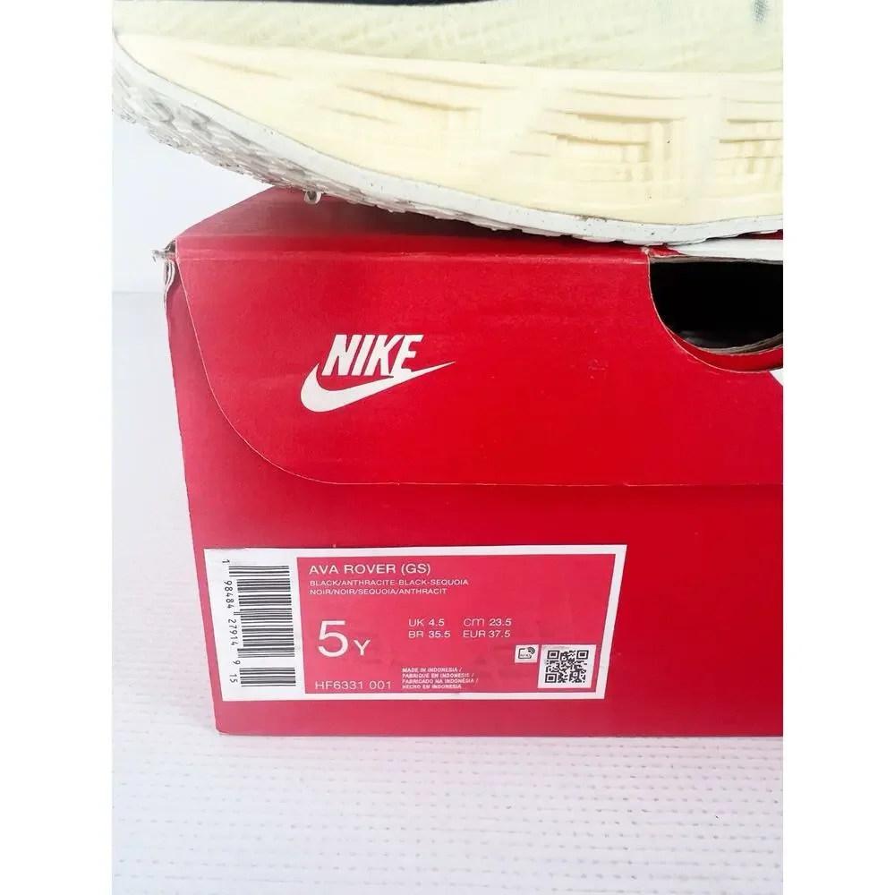 Nike Ava Rover GS Black Anthracite Sequoia Beige Sneaker Big Kids 5Y HF6331 New